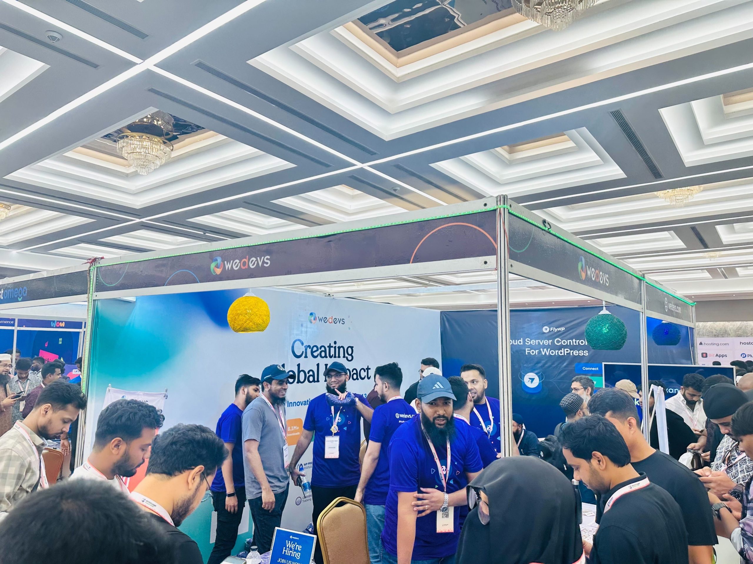 Stall of weDevs at WordCamp Dhaka 2025