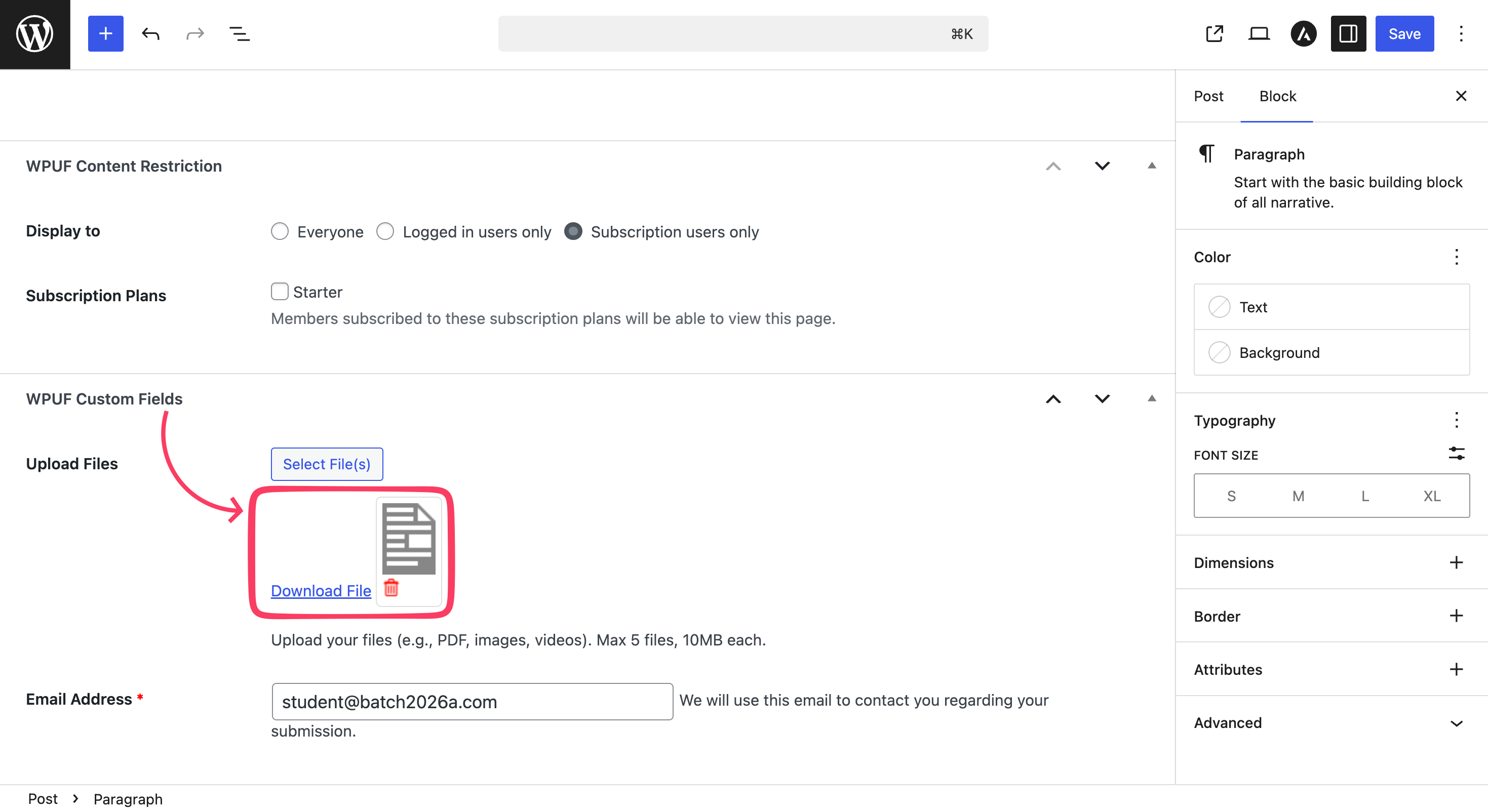 How to Accept Student Assignments in WordPress