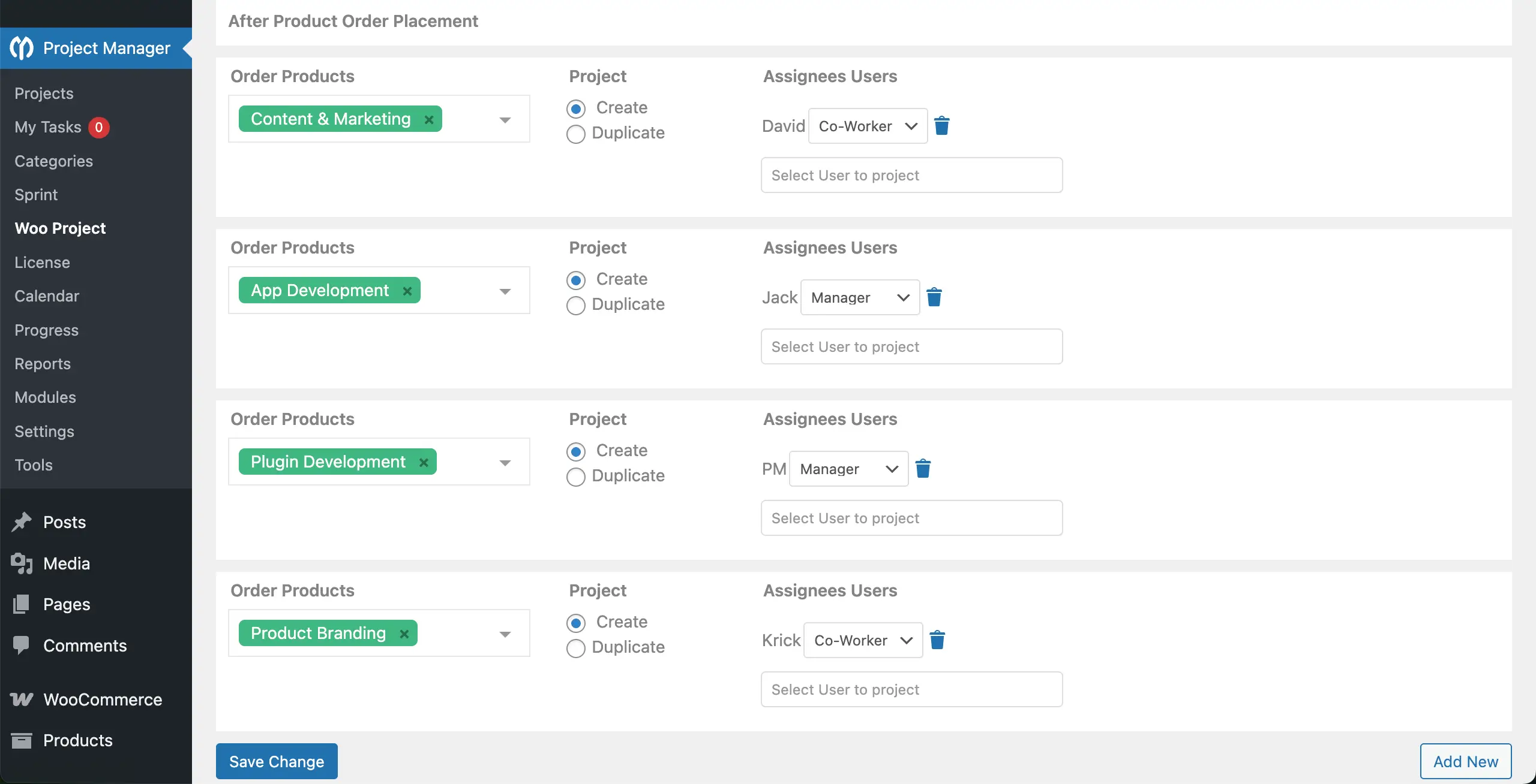Connect all projects to WP Project Manager