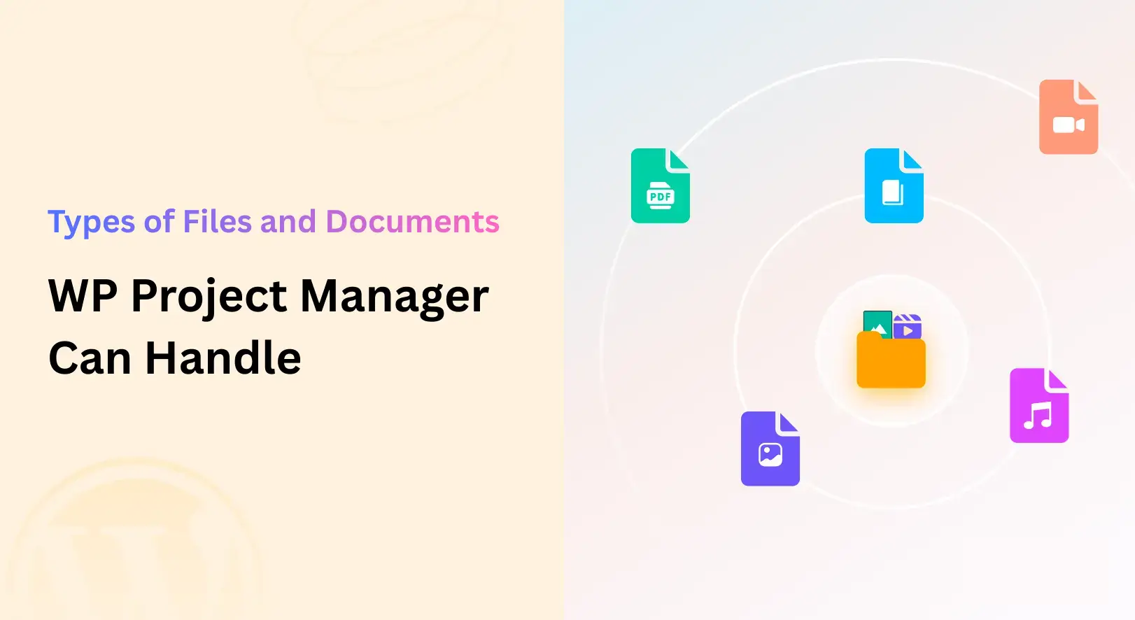 Types of Files and Documents WP Project Manager Can Handle