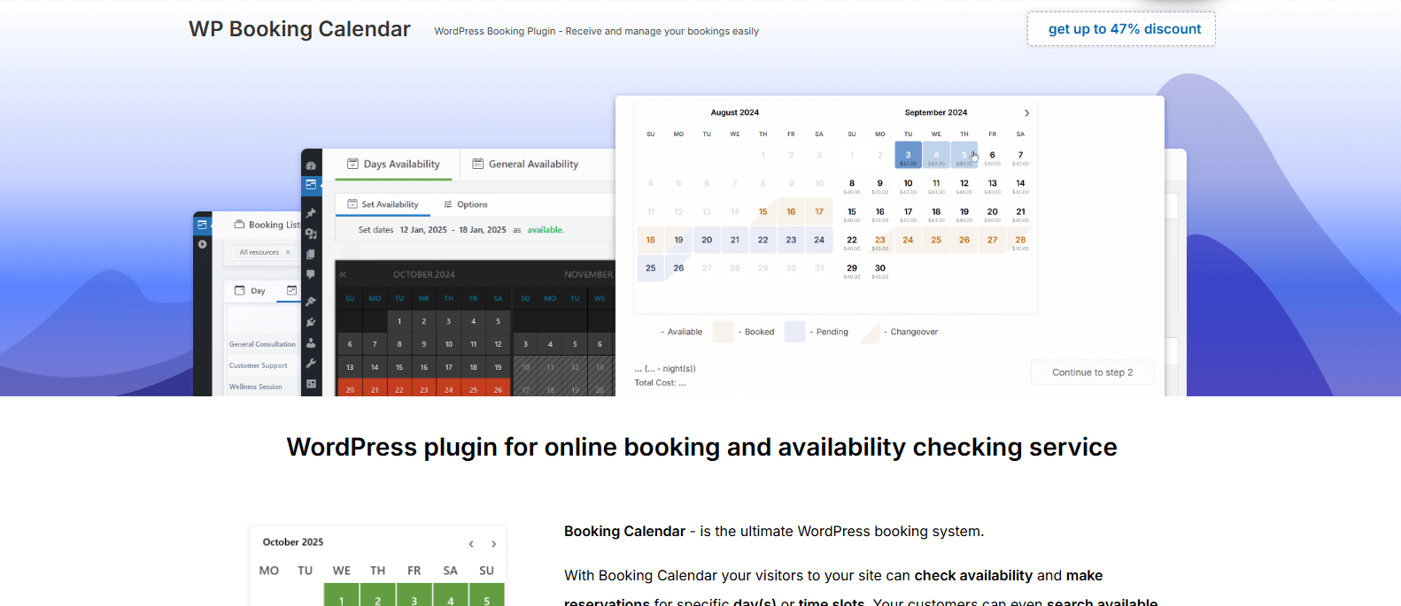 WP Booking Calendar plugin