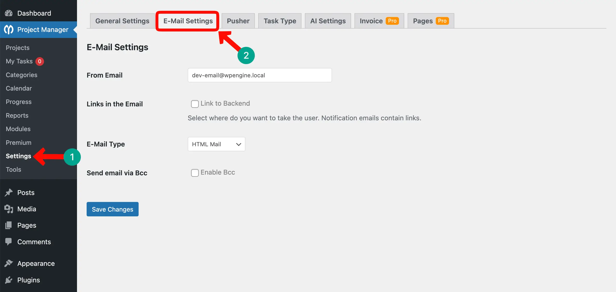 Configure Email Notifications
