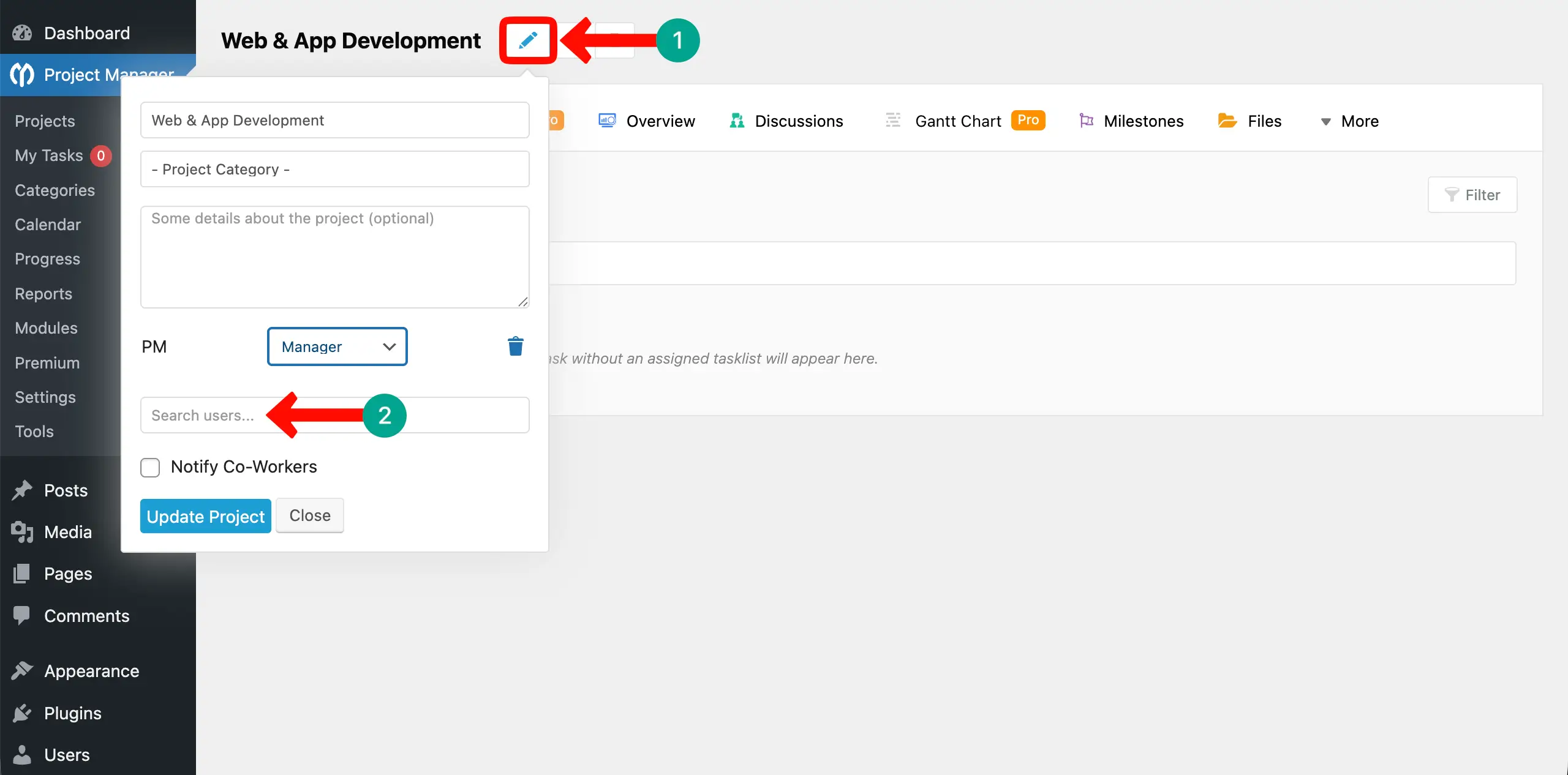 Start adding team members to projects