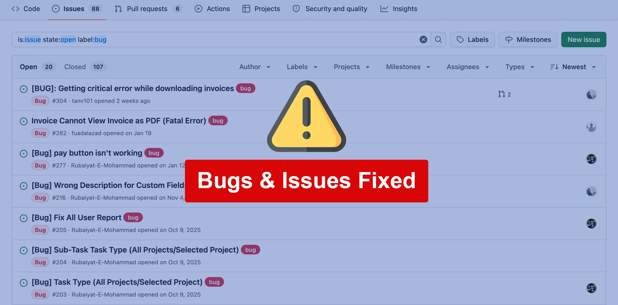 Bugs and Issues are Fixes with Stability with WP Project Manager