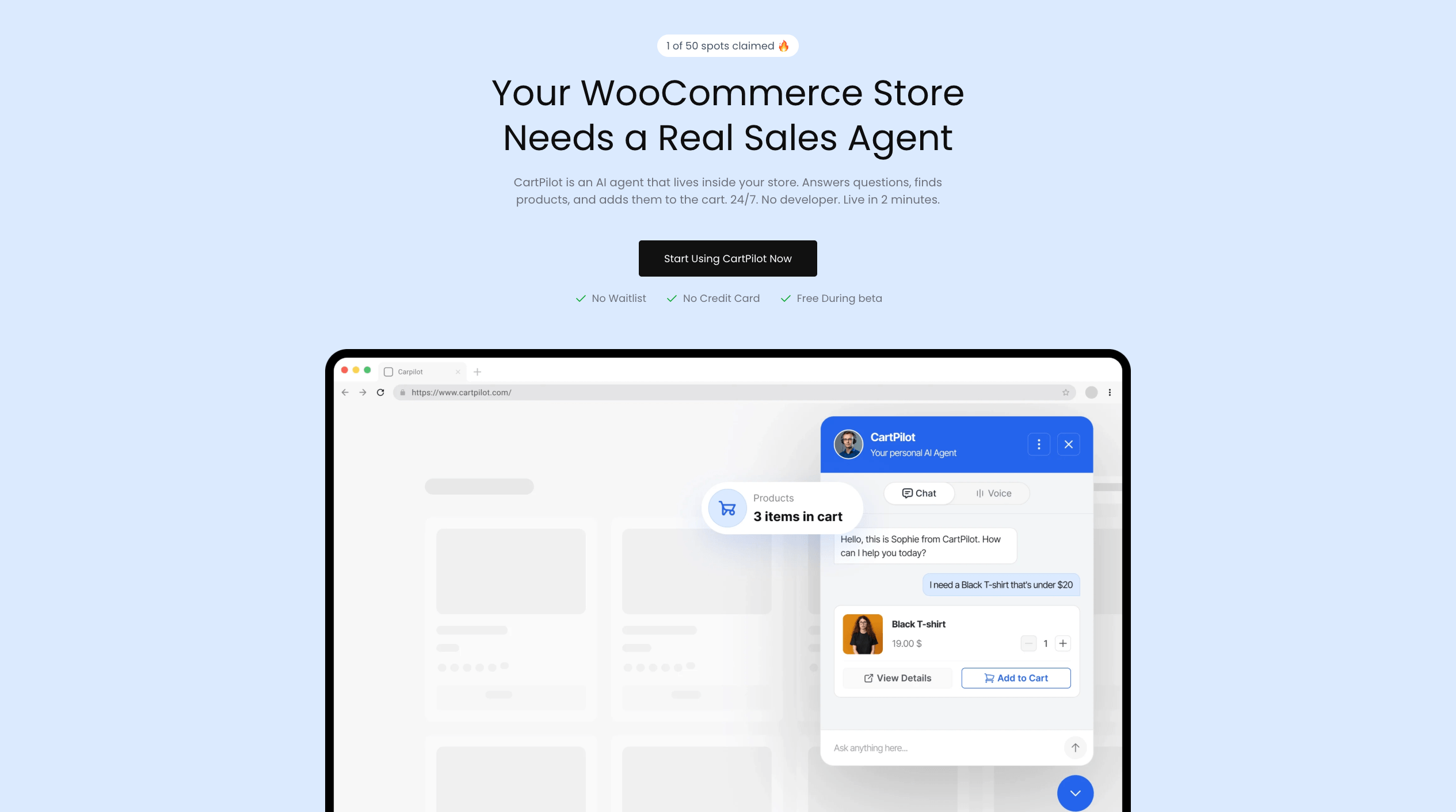Meet CartPilot: The Autonomous AI Sales Agent Built for WooCommerce 1 Meet CartPilot: The First Autonomous AI Sales Agent Built for WooCommerce