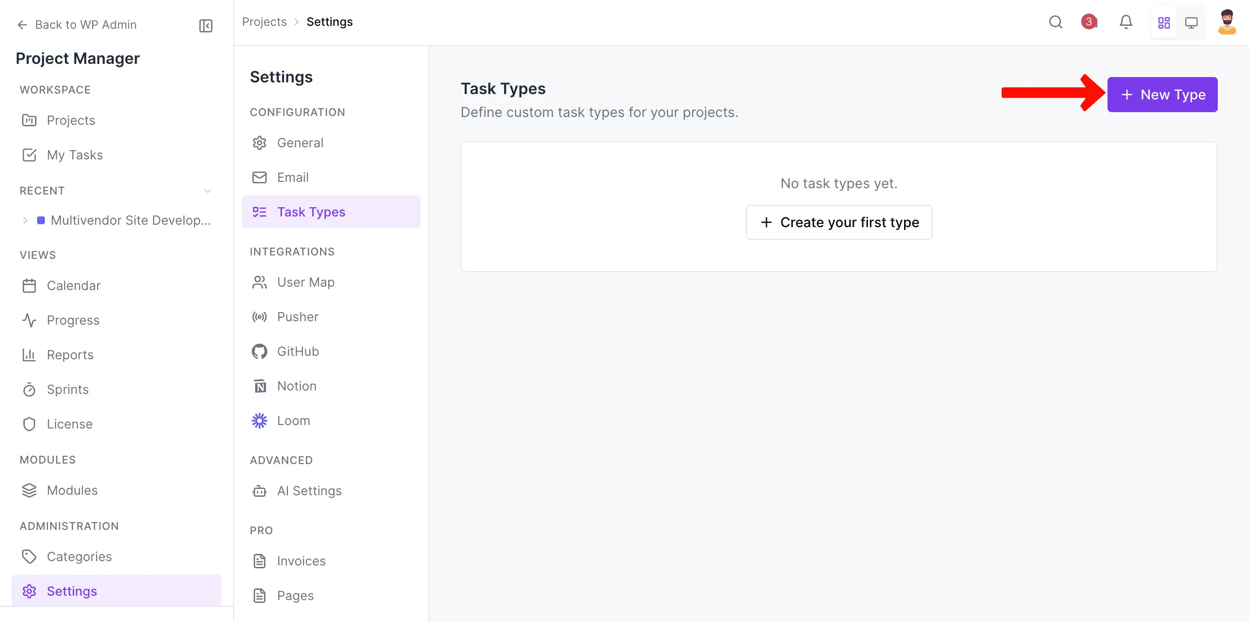Create a new task type