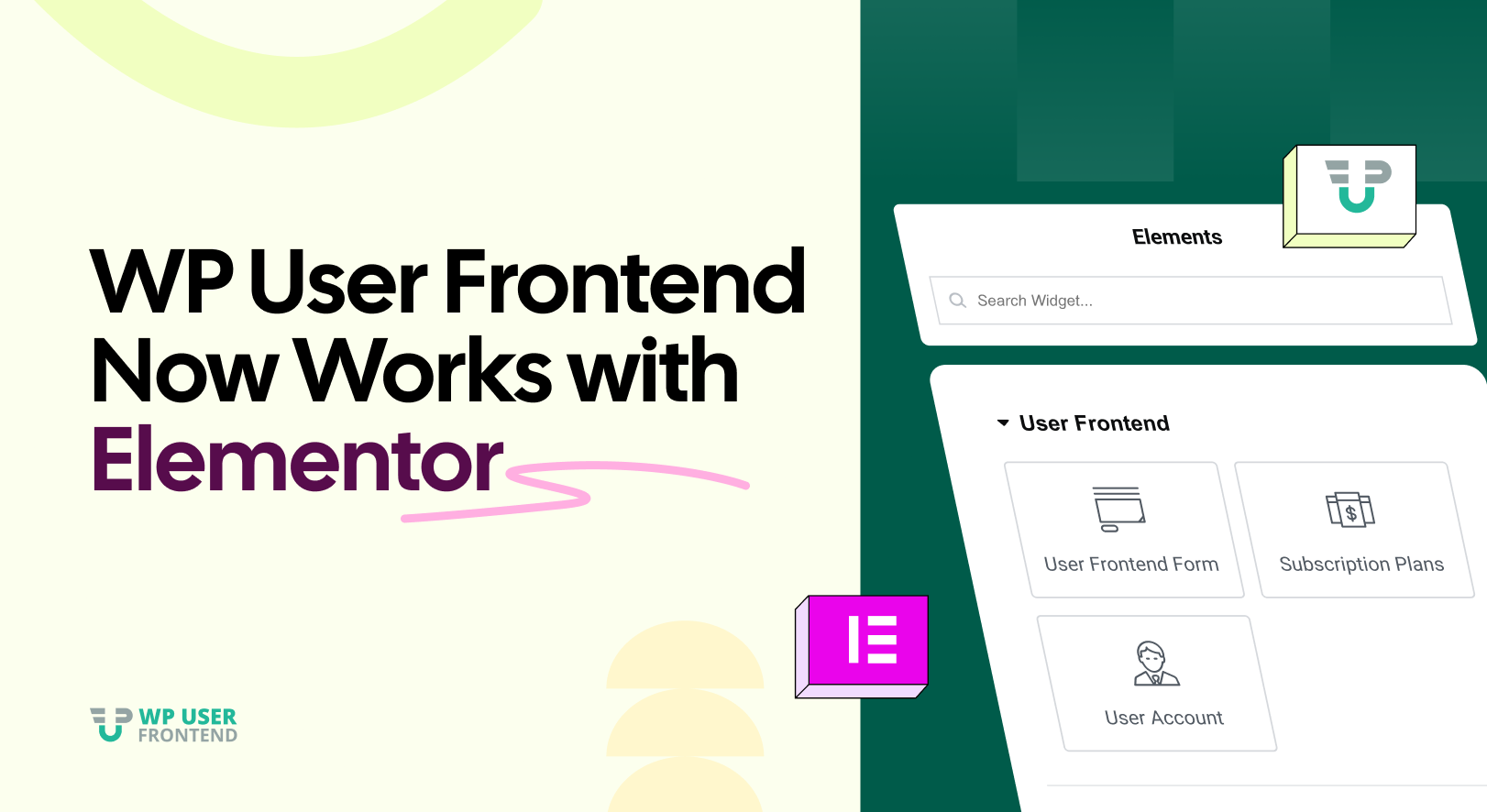 WP User Frontend Now Works with Elementor