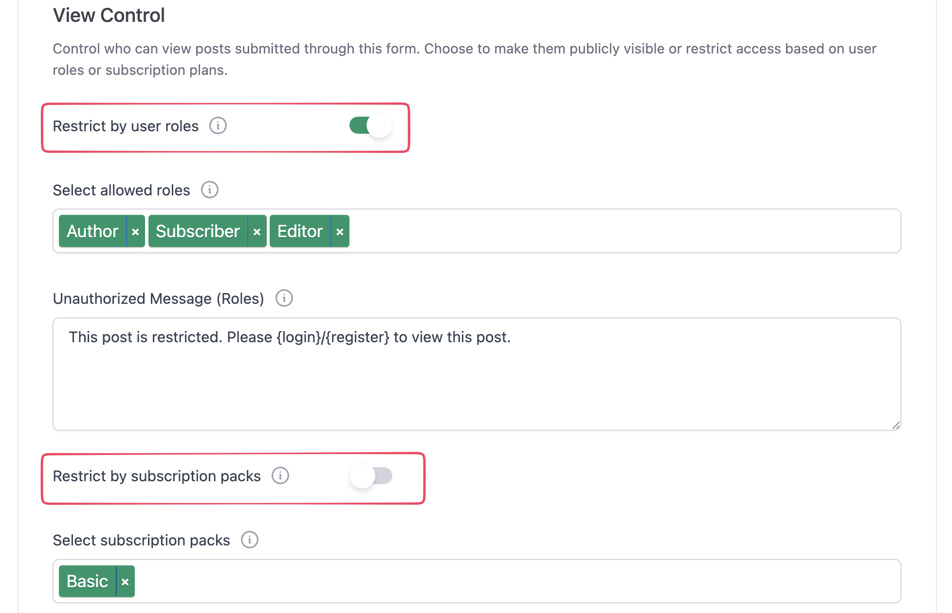 How to Restrict Content in WordPress Using WP User Frontend Pro