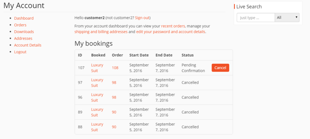 Dokan WooCommerce Booking Module