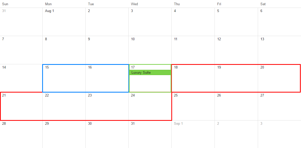 this is a screenshot of Dokan WooCommerce Booking Calendar view